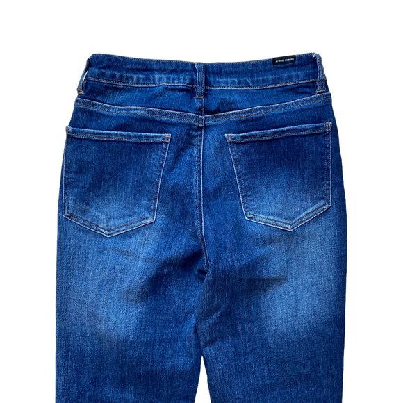 Almost Famous Flare Jeans Distressed Holey Raw Hem Hippie Boho Retro Grunge-3 - Picture 10 of 15